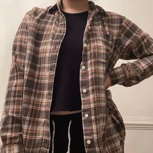 Green and orange Mickey Mouse flannel